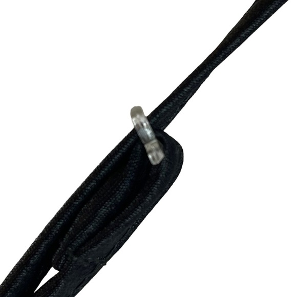 Vintage Victoria's Secret True Black Full Length A-line Slip Lace Chest V-Neck - Picture 7 of 10